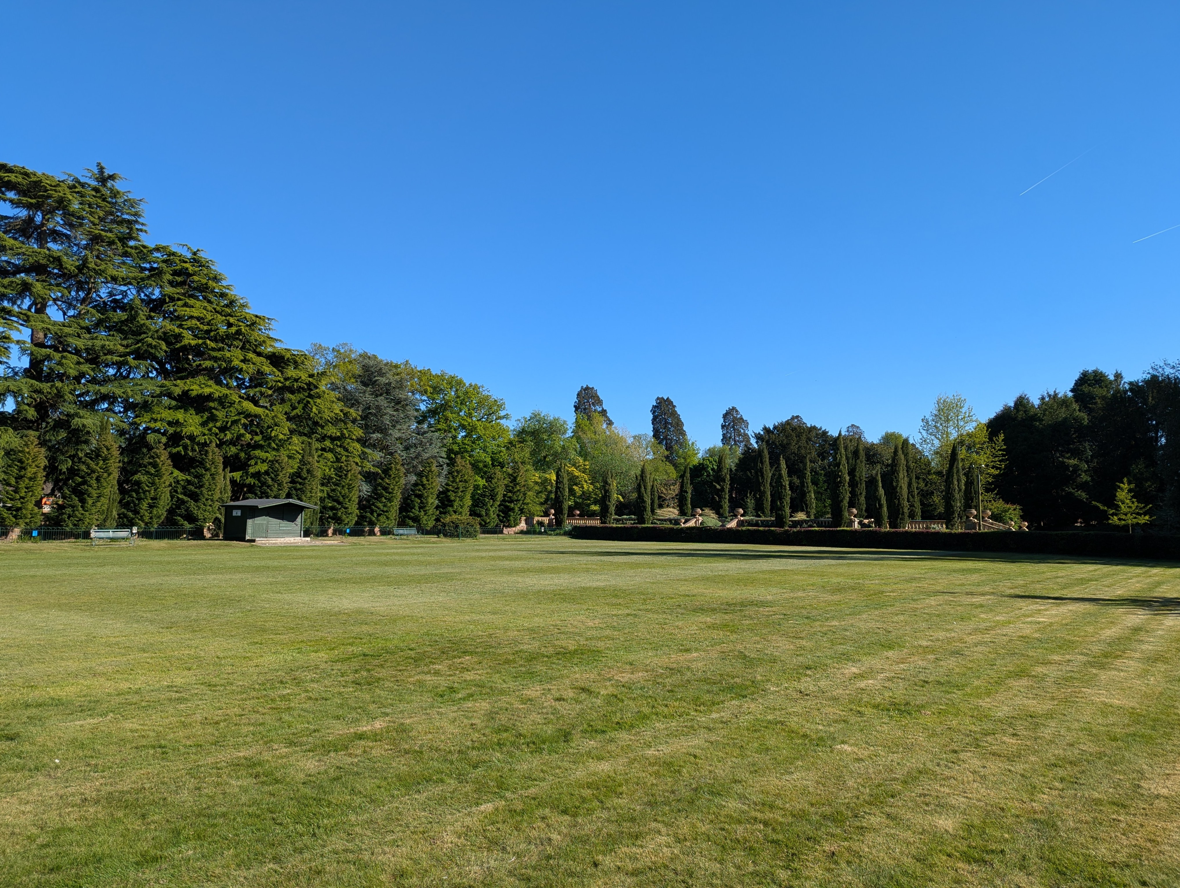 The croquet lawns at Worth Park, Crawley